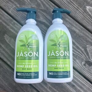 LOT SET 2 Jason Hemp Seed Oil Body Wash 30 oz DE-stress cannibas sativa seed